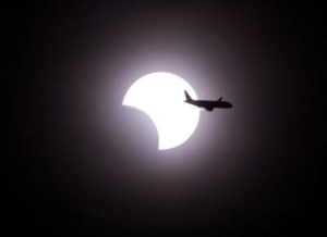 éclipse avion