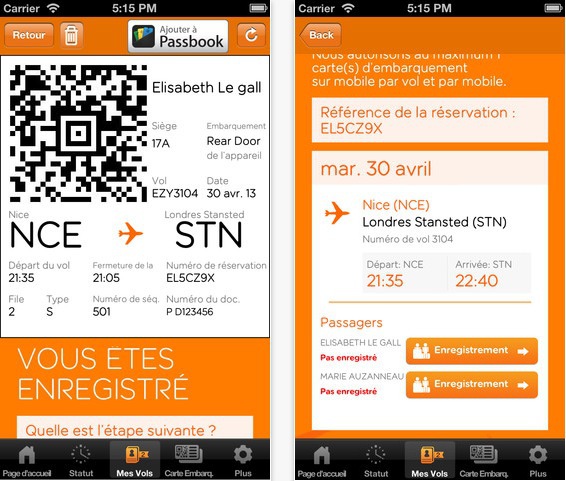 EasyJet: Embarquement rapide à l'aéroport | Carte électronique/mobile